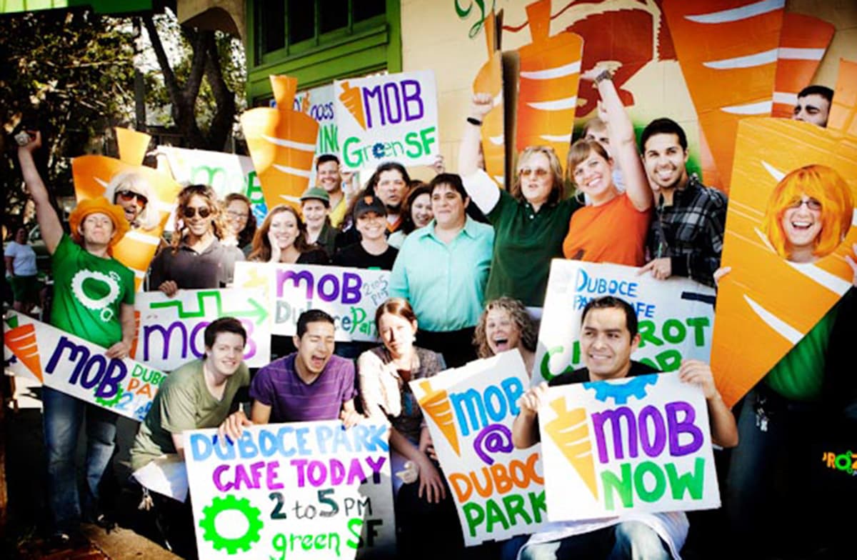 Carrotmob at Duboce Park Cafe