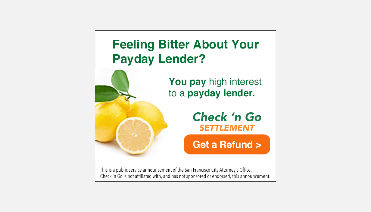 Feeling bitter about your payday lender?