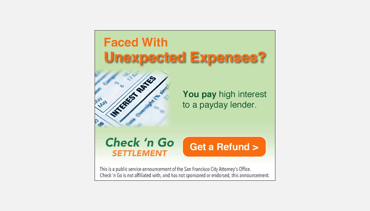 Faced with unexpected expenses? You pay high interest to a payday lender.