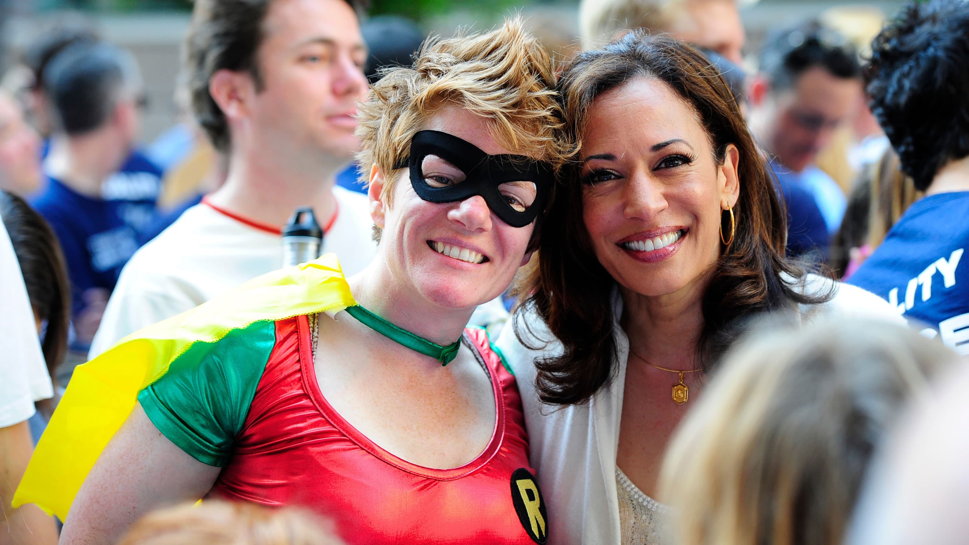 Jen Drake and California Attorney General Kamala Harris